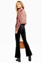 Thumbnail for your product : Topshop Black Corduroy Jamie Flares
