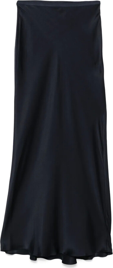 Anine Bing Silk Midi Skirt
