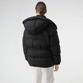 Burberry Detachable Hood and Sleeve Down-filled Puffer Jacket