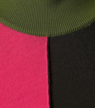 Marni Colorblock turtleneck wool sweater