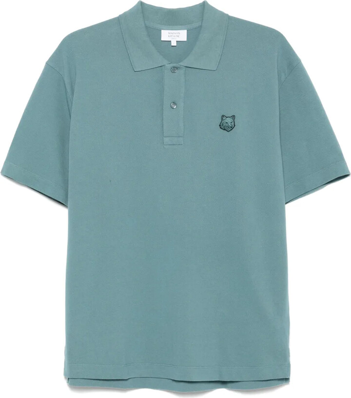 MAISON KITSUNÉ Bold Fox Head-patch polo shirt
