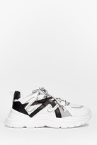 Thumbnail for your product : Nasty Gal Womens Contrast Faux Leather Chunky Sneakers
