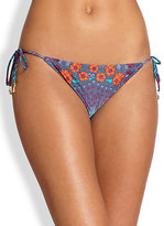 Thumbnail for your product : Marc by Marc Jacobs Maddy Floral-Print String Bikini Bottom