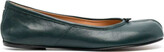 Thumbnail for your product : Maison Margiela 'Tabi' Dark Blue Ballerina Flats with Split-Toe in Nappa Leather Woman