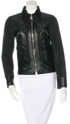 Dolce & Gabbana Leather-Paneled Jacket