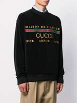 Thumbnail for your product : Gucci Maison De L'Amour velvet sweatshirt