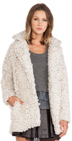 Thumbnail for your product : J.o.a. Blazer Boucle Faux Fur Coat