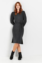 Thumbnail for your product : Wallis Grey Belted Waist Midi Dress