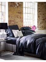 Thumbnail for your product : House of Fraser Gingerlily Charcoal Silk Superking Fitted Sheet