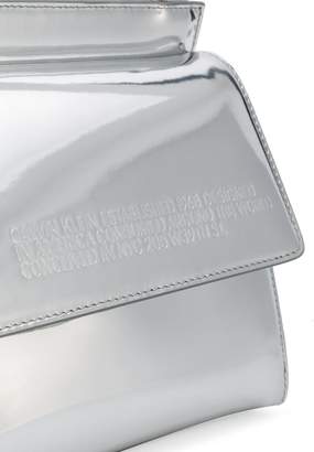 Calvin Klein top flap triangle satchel