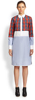 Thumbnail for your product : Altuzarra Paneled Cotton Shirting Tunic