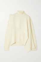 Thumbnail for your product : LE 17 SEPTEMBRE Ribbed Wool Turtleneck Sweater And Scarf Set