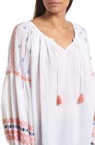 Thumbnail for your product : Caslon Embroidered Peasant Top