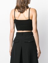 Thumbnail for your product : AMI Paris Knitted Crop Top