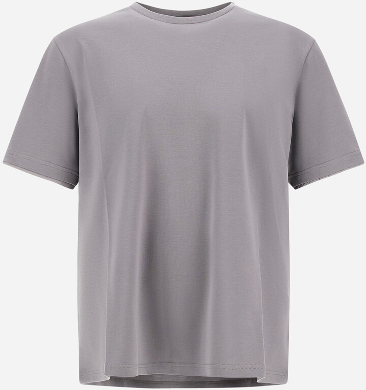 Herno Resort T-Shirt In Basic Cotton & Light Stretch Nylon