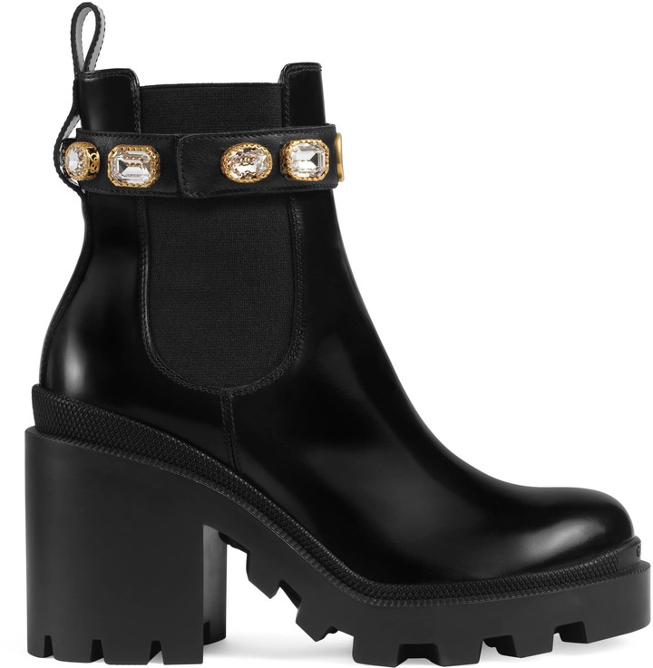 gucci ankle boot with belt