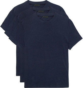 Prada Three-Pack Slim-Fit Cotton-Jersey T-Shirts