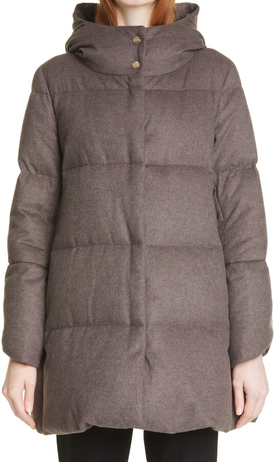 Herno Silk & Cashmere Down Puffer Coat - ShopStyle