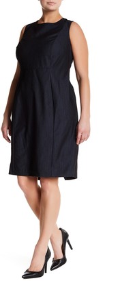 Sandra Darren Sleeveless Denim Dress (Plus Size)