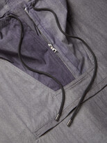 Thumbnail for your product : AURALEE Nylon Hooded Half-Zip Jacket - Men - Gray