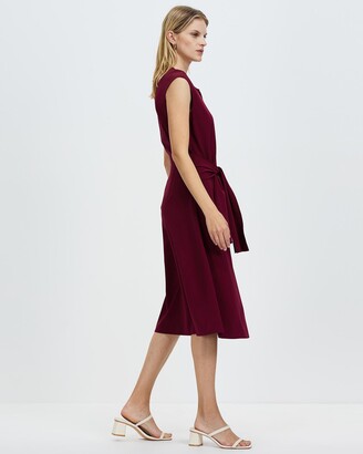 David Lawrence Women's Purple Dresses - Heidi Tie Front Dress - Size One  Size, 6 at The Iconic - ShopStyle
