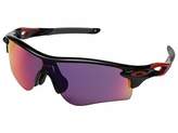 Thumbnail for your product : Oakley A) Radarlock (Polished Black/Red/Prizm Road) Plastic Frame Fashion Sunglasses