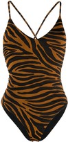 Thumbnail for your product : Mara Hoffman Emma zebra stripe swimsuit