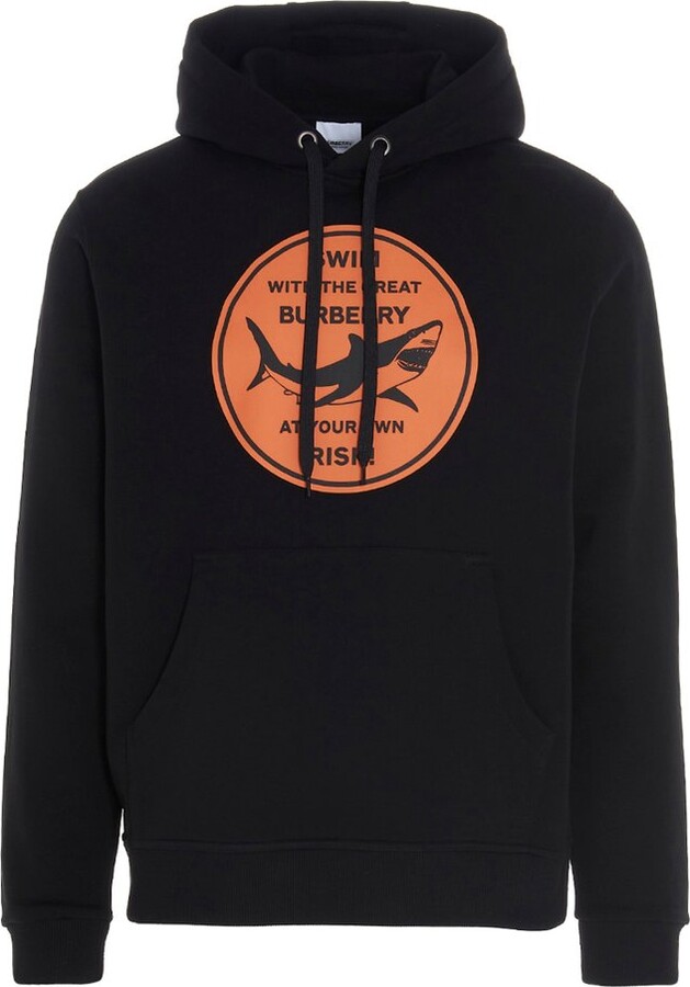 Burberry Shark Graphic Hoodie - ShopStyle