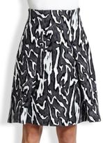 Thumbnail for your product : Proenza Schouler Flock Printed Crepe Skirt