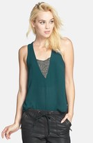 Thumbnail for your product : Nordstrom ASTR Embellished Split Back Tank Exclusive)
