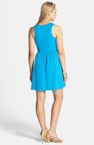 Thumbnail for your product : Everly Textured Skater Dress (Juniors)