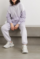 Thumbnail for your product : LES TIEN Ombre Cotton-jersey Track Pants - Lilac