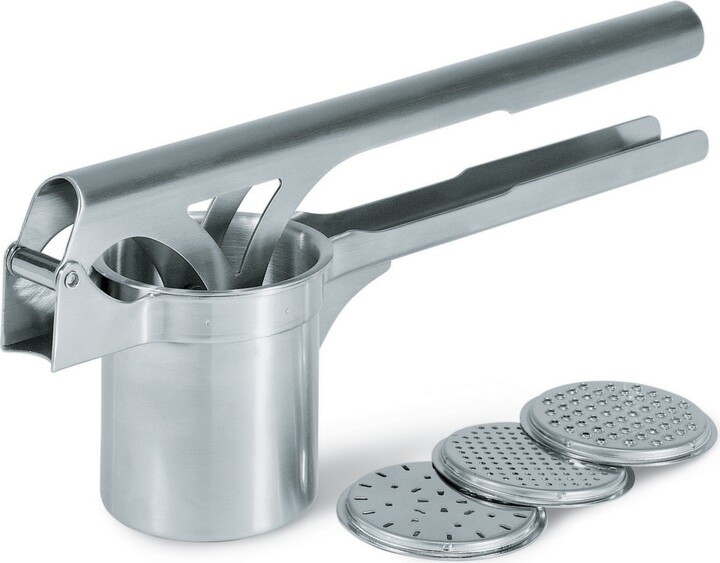 Legnoart Gefu Stainless Steel 4 Piece Lever Action Potato, Juice and Spaetzle Press