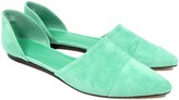 Thumbnail for your product : Jenni Kayne D'Orsay Suede Flat / Seafoam