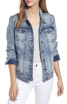 Thumbnail for your product : KUT from the Kloth Emma Distressed Boyfriend Denim Trucker Jacket