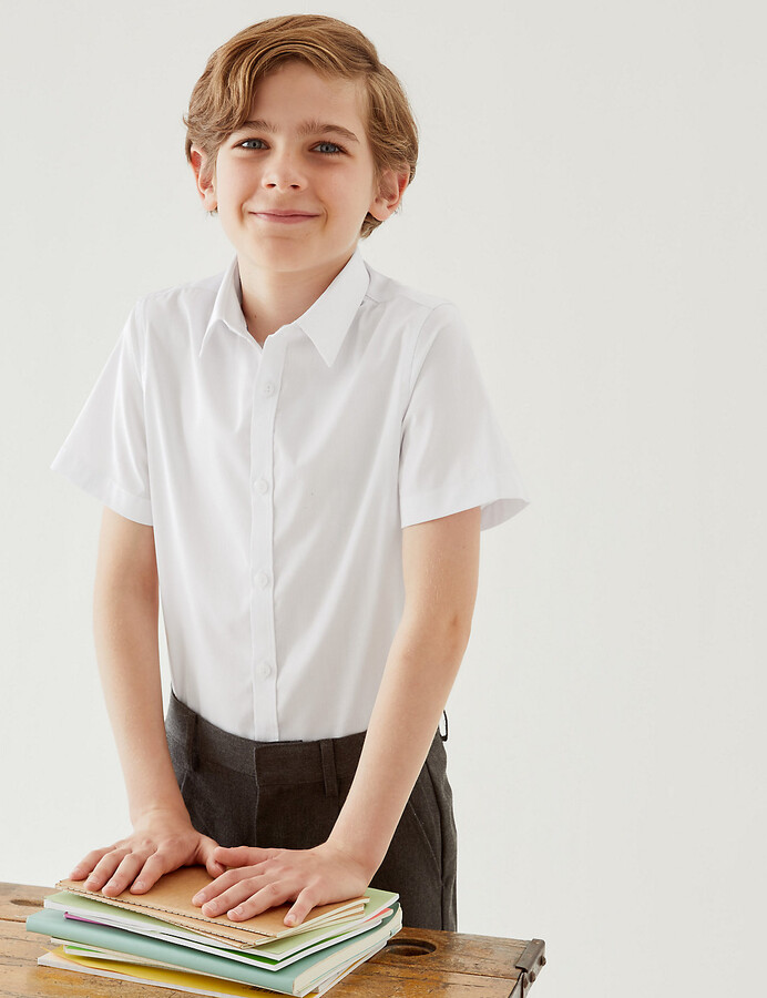 slim fit school shirt