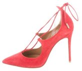 Thumbnail for your product : Aquazzura Suede Christy Pumps