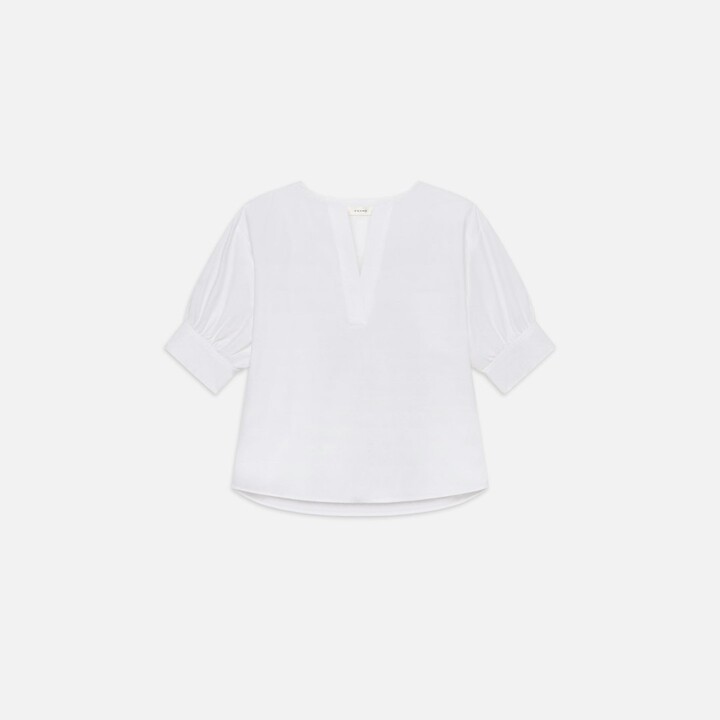 Frame V-Neck Popover Top