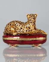Thumbnail for your product : Jay Strongwater Leopard Box