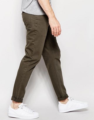 ASOS Skinny Jeans In Khaki