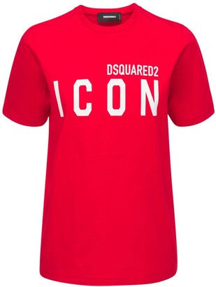 DSQUARED2 Icon & Logo Printed Jersey T-shirt