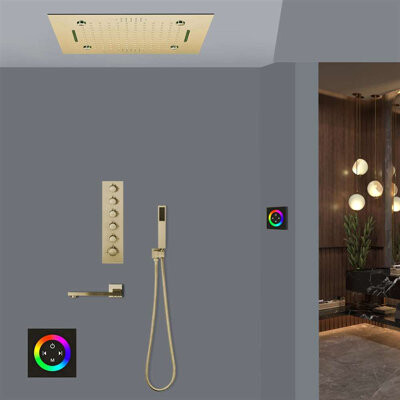BathSelect Pordenone Thermostatic Shower Faucet with Rough-in Valve
