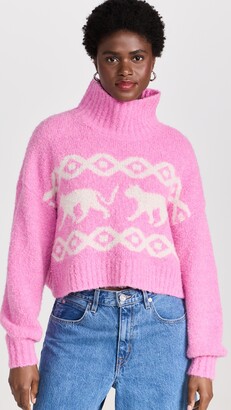 Bouclé-knit sweater
