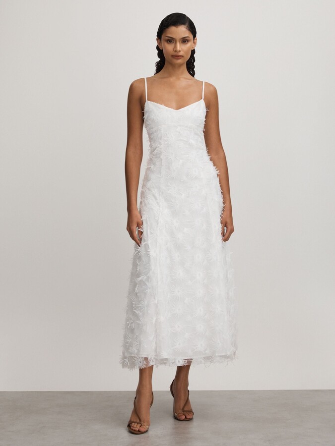 ANNA QUAN Applique Drop Waist Maxi Dress