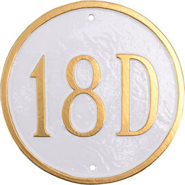 Montague Metal Products Inc. Estate 1-Line Wall Address Plaque