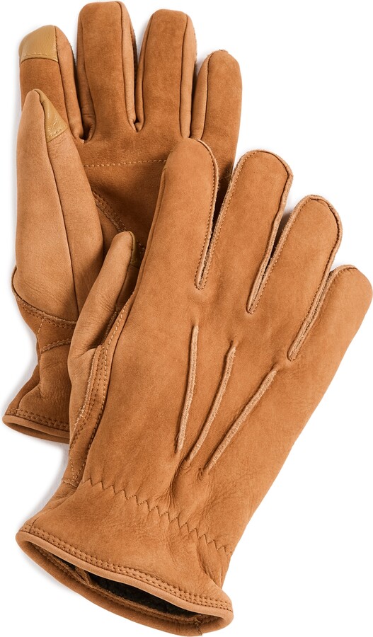 UGG 3 Point Leather Gloves ShopStyle