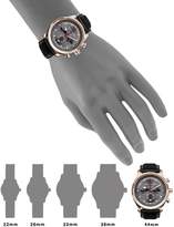 Thumbnail for your product : Jack Mason Nautical Chronograph Gray Dial Leather Strap Watch