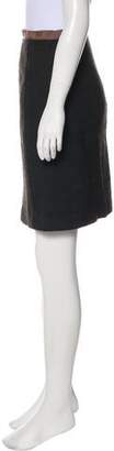 Milly Knee-Length Wool Skirt brown Knee-Length Wool Skirt