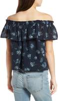 Thumbnail for your product : Current/Elliott The Ruffle Off the Shoulder Top