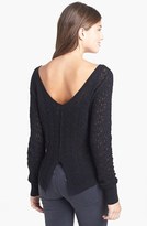 Thumbnail for your product : Frenchi Pointelle Knit Pullover (Juniors)